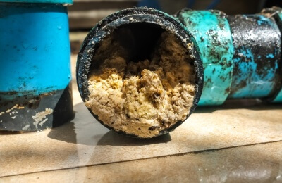 fettverstopftes Rohr